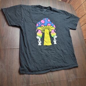 DreamWorks Trolls Black T-Shirt with Vibrant Graphic